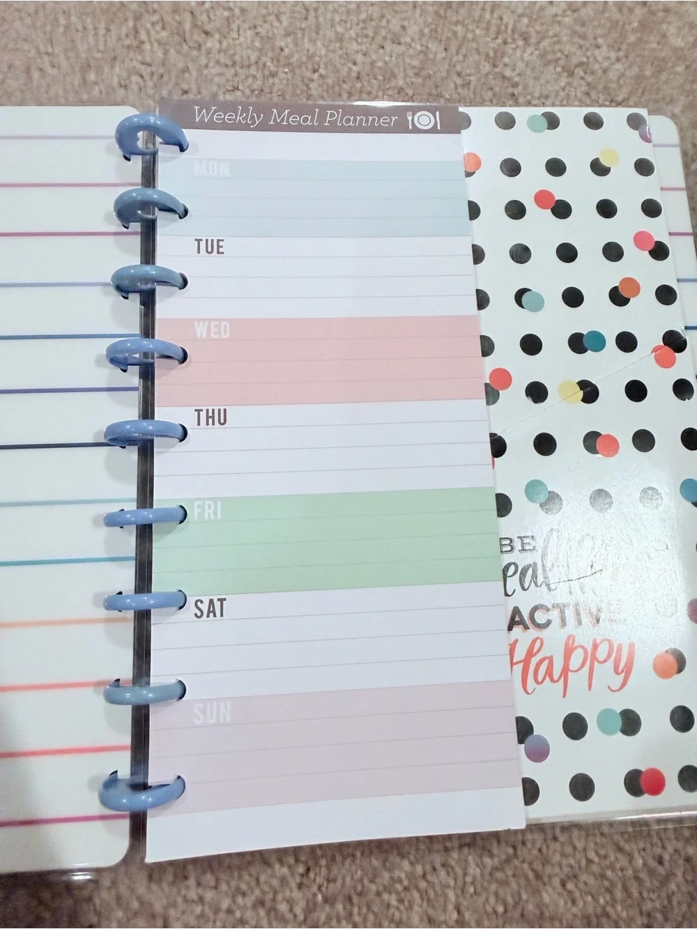 Happy Planner Disc Bound Planner Inserts Dashboards Sticker Bundles